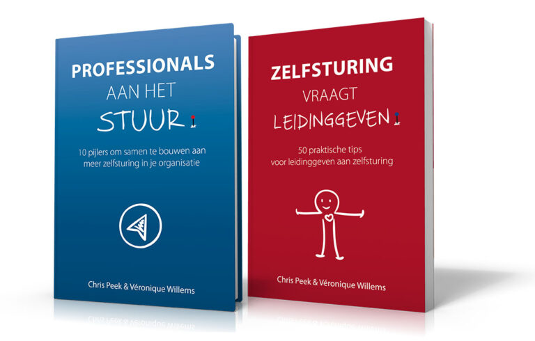 De boeken Professionals aan het stuur & Zelfsturing vraagt leidinggeven